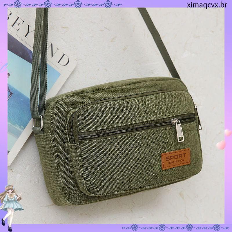 novo estilo moda Casual unissex de lona canteiro de obras bolsa de negócios carteira bolsa de moedas bolsa d