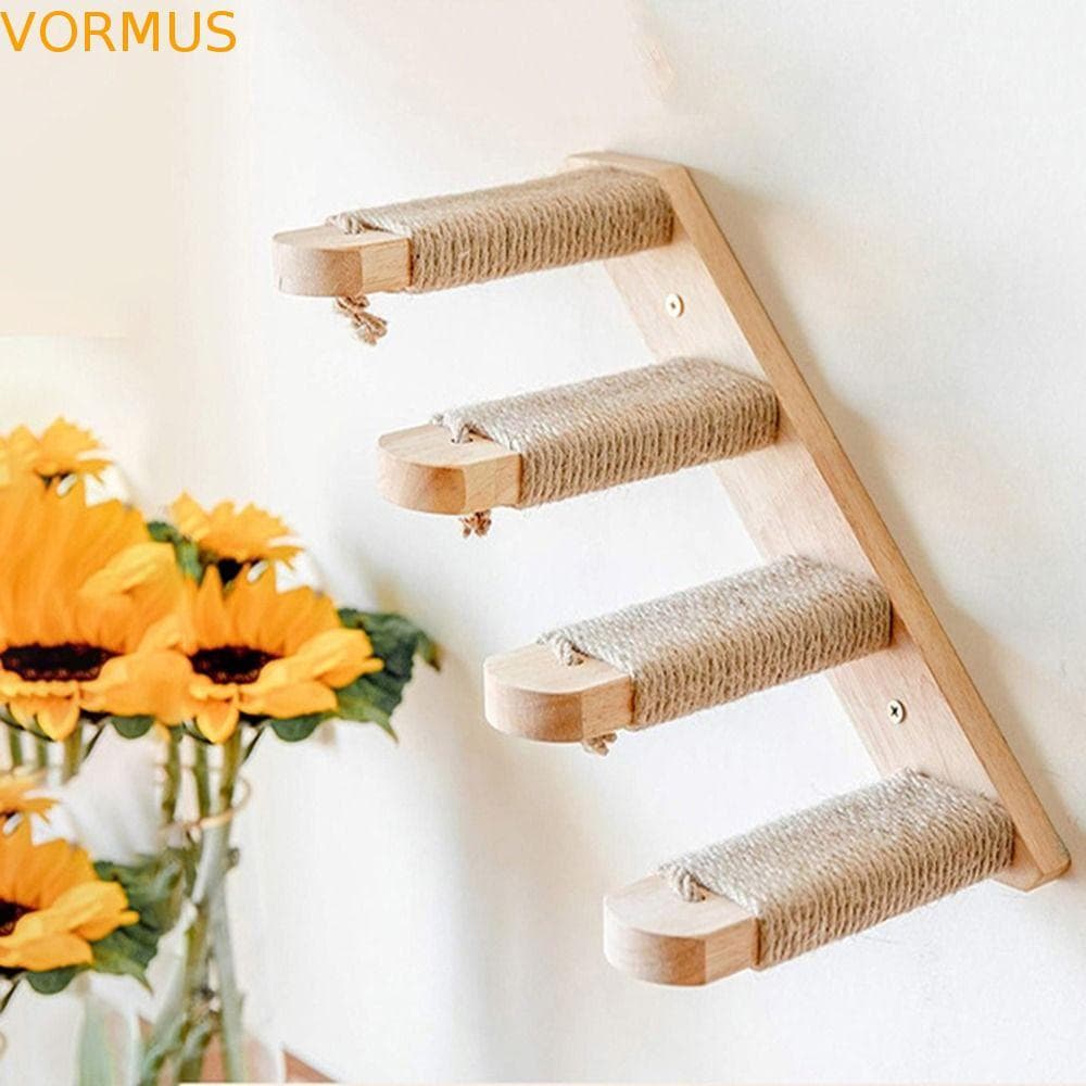 Degraus De Prateleira De Escalada Para Gatos , Escada Reversível Que Economiza Espaço , Com Estrutura Corda De Sisal