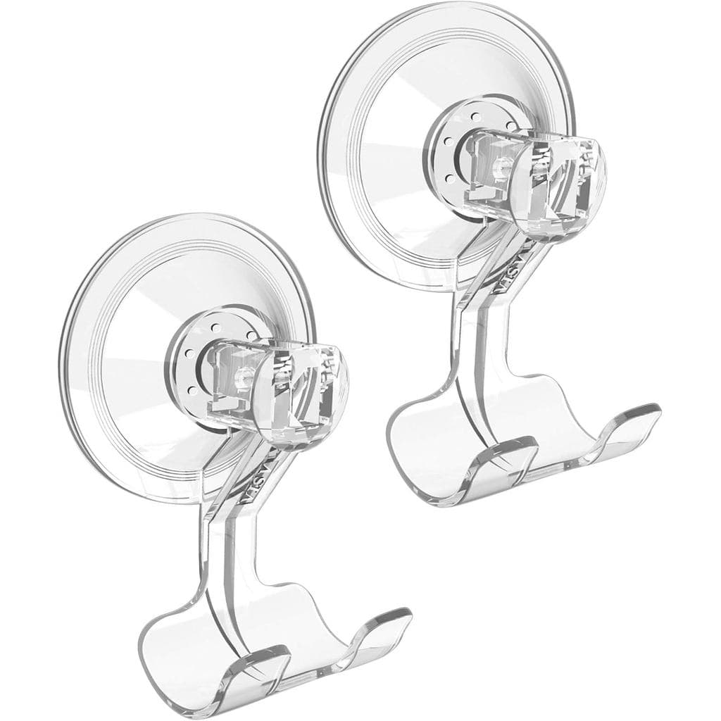Suporte para Lâmina de Barbear com Ventosa VIS'V para Ele e Ela, Transparente, 4 Peças |   Removível e Reutilizável, Des