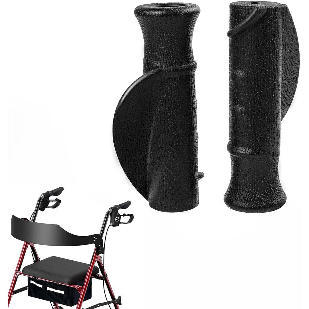 2 Peças de Empunhadura Universal para Andador, Substituição para Andador com Rodas, Cadeira de Rodas, Empunhaduras para