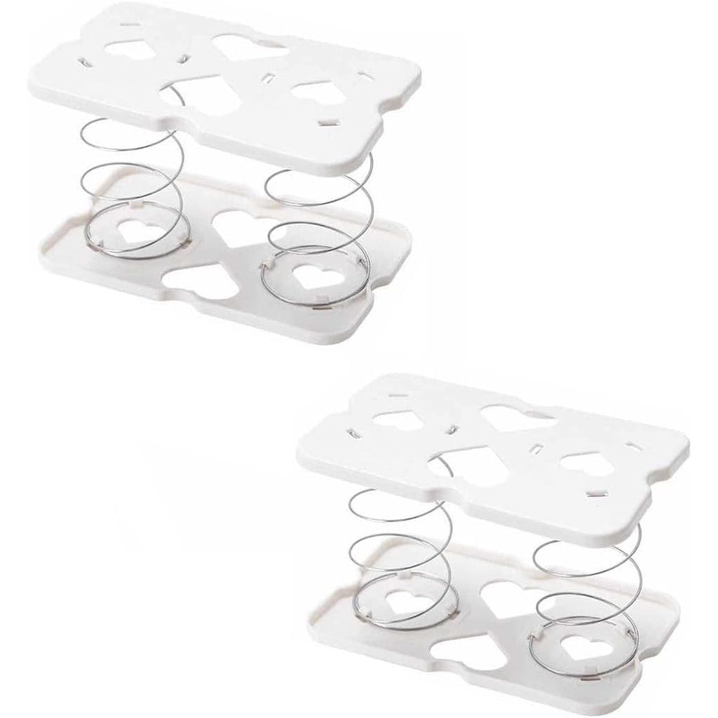 ZYAMY 2PCS Dispensador de Papel Toalha Branco, Caixa de Lenços com Suporte Elevatório por Mola, Suporte para Caixa de Le