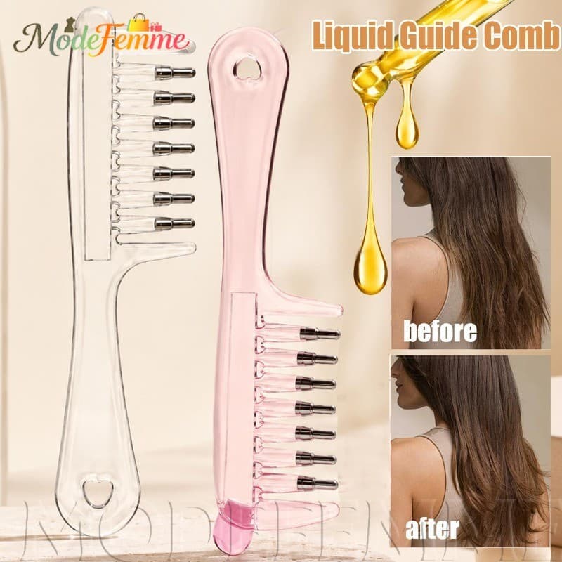 [À Venda] 1/2 Conjuntos De Pentes Aplicadores Líquidos Para Couro Cabeludo De 7 Dentes-Mini Pente De Cabelo-Multifuncion