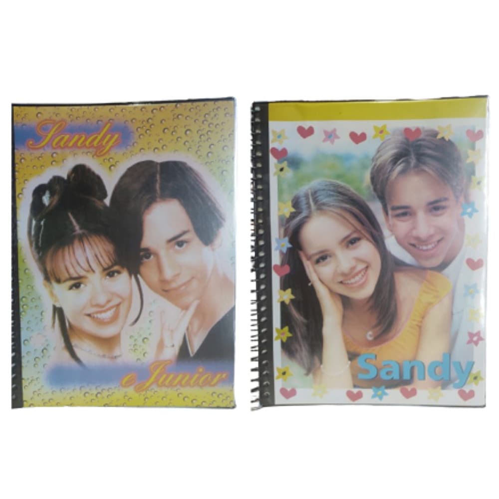 Caderno Escolar Espiral Com Velcro 200 Folhas Sandy E Junior