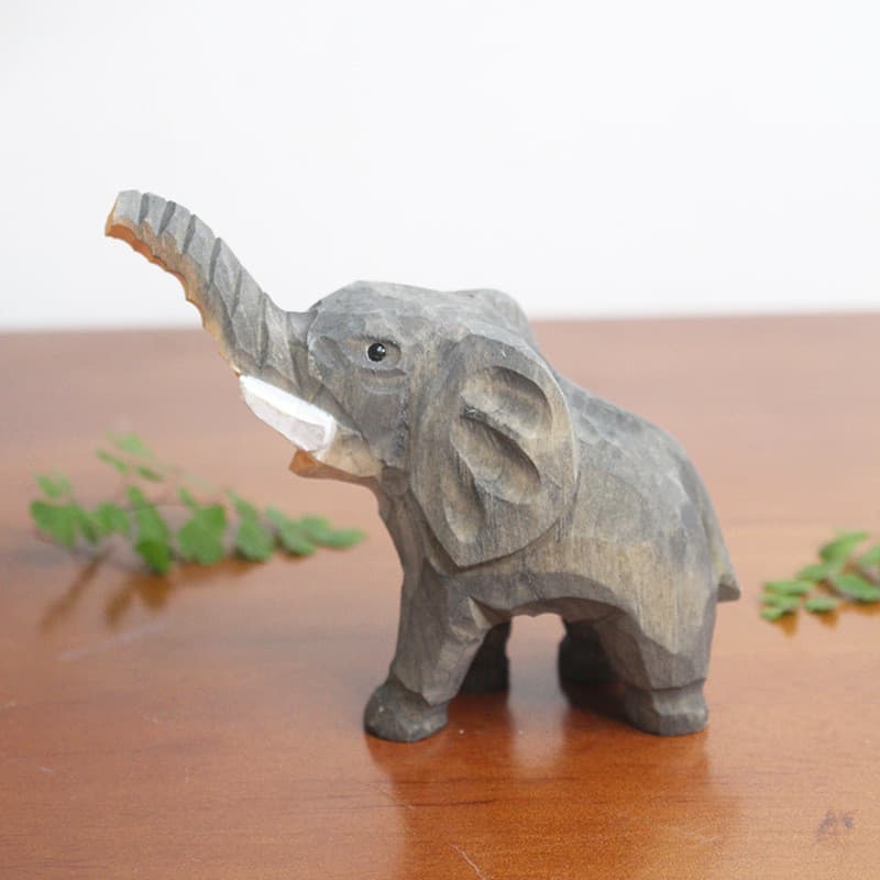 Artesanato de madeira artesanal, enfeites criativos de animais exclusivos, mesa infantil, elefante fofo, presentes criat