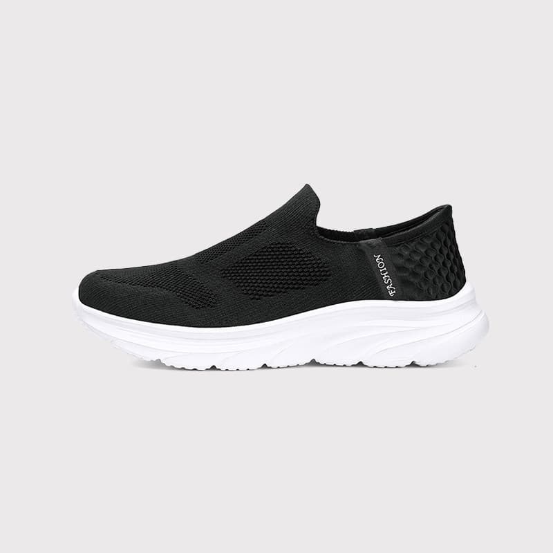 Fácil de usar sapatos de uso Flash comércio exterior sapatos de caminhada de um Pedal homens mulheres outono voando teci