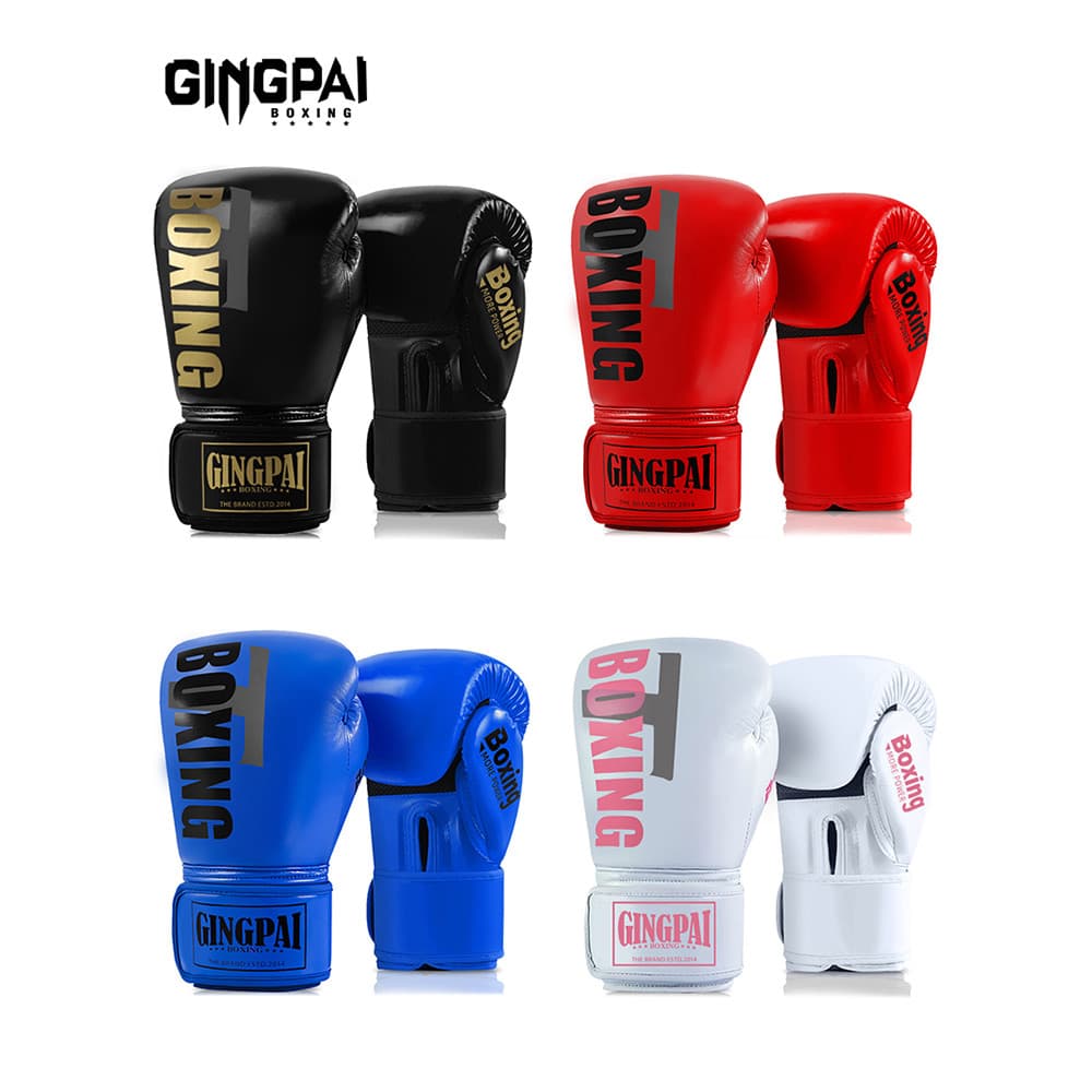 Caixa luvas de boxe luvas crianças adulto meninos meninas Sanda luta profissional Muay Thai sacos de areia treinamento p