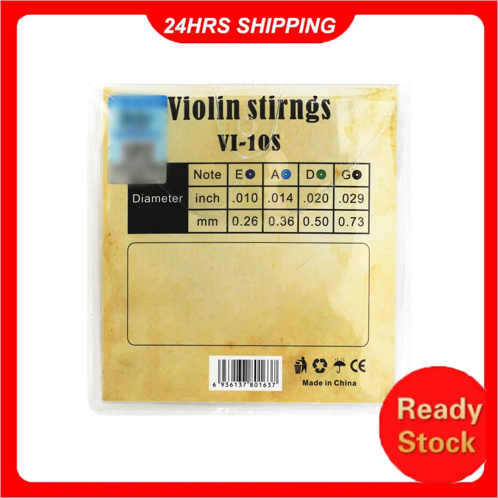 Pethome-BR conjunto de cordas de violino zinco branco cobre enrolamento colorido bola termina núcleo de aço inoxidável