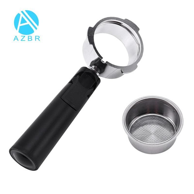 Portafilter De Café Sem Fundo De Aço Inoxidável De 51 Mm Para Acessório Profissional De Cafeteira Expresso