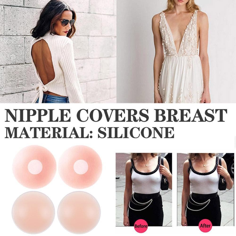 Capas De Mamilo De Silicone Invisíveis Respiráveis Que Evitam Qualquer Show Embaixo E Roupa Você C8f7