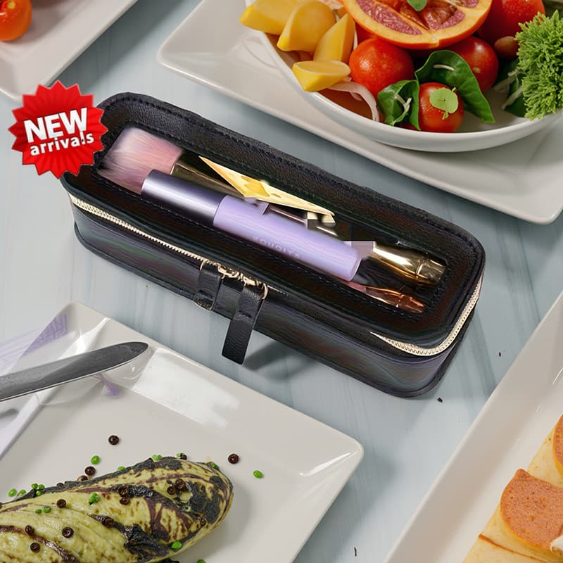 < YP > Viagem Grande Capacidade PU Transparente Bolsa Cosmética Organizador De Maquiagem À Prova D'água Para Mu