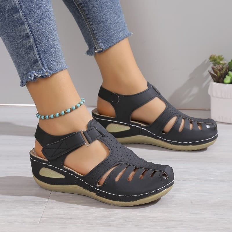 Novas Sandálias Femininas Sapatos De Salto De Verão Para Mulheres Sandália De Cunha Com Plataforma Sandalias Mujer Calça