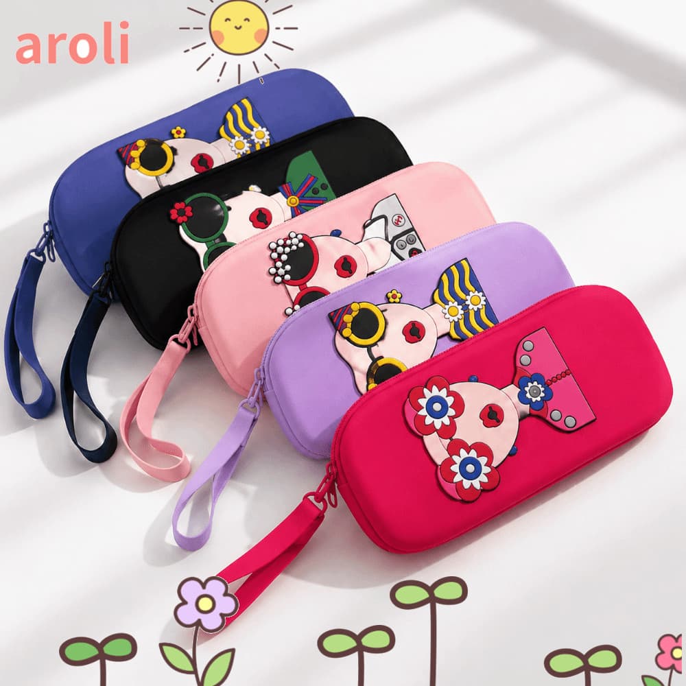 Bolsa Para Óculos AROLI , De Sol Com Alça De Pulso Zíper , Armazenamento Durável