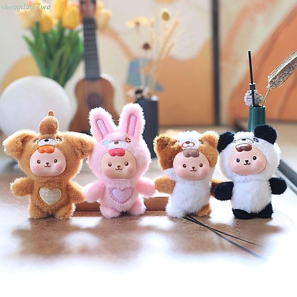 SHENGDA Chaveiro De Gato Engraçado , Boneca De Animal De Estimação Fofo Com Design De Desenho Animado De Algodão PP , Pi