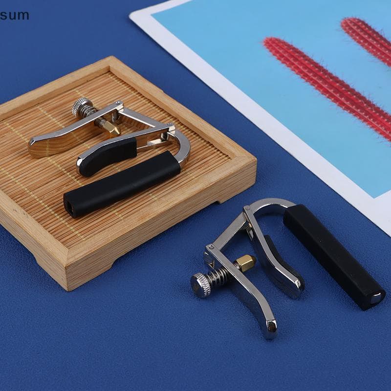 [sum] Metal Guitar Capo Clip Tuning Braçadeira Para Guitarra Elétrica Clássica Acústica Ukulele Universal Qui Change BR