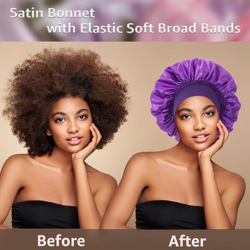 Touca de beleza de alta elasticidade com aba larga, touca de banho, touca de cuidado capilar para salão de beleza