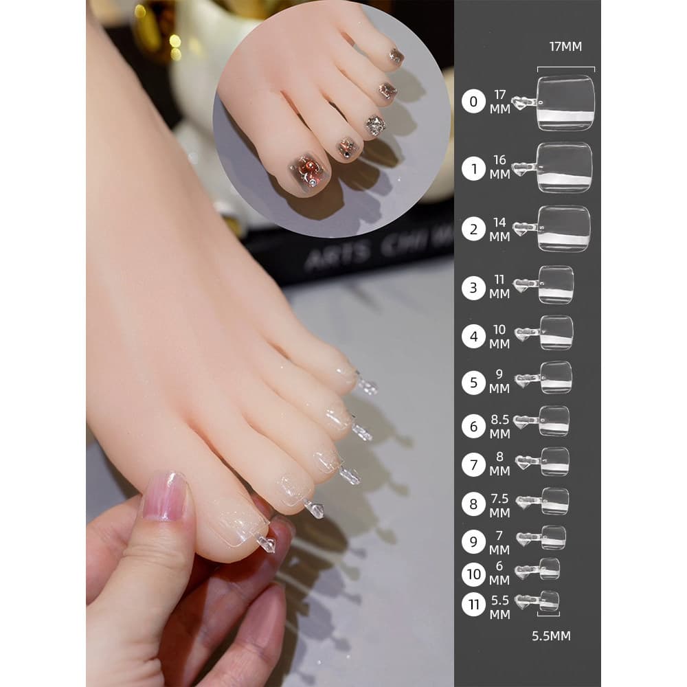 Onlyting Manicure Ultra-fino sem costura remendo de unha adesivo completo alta transparente sem gravura moagem removível