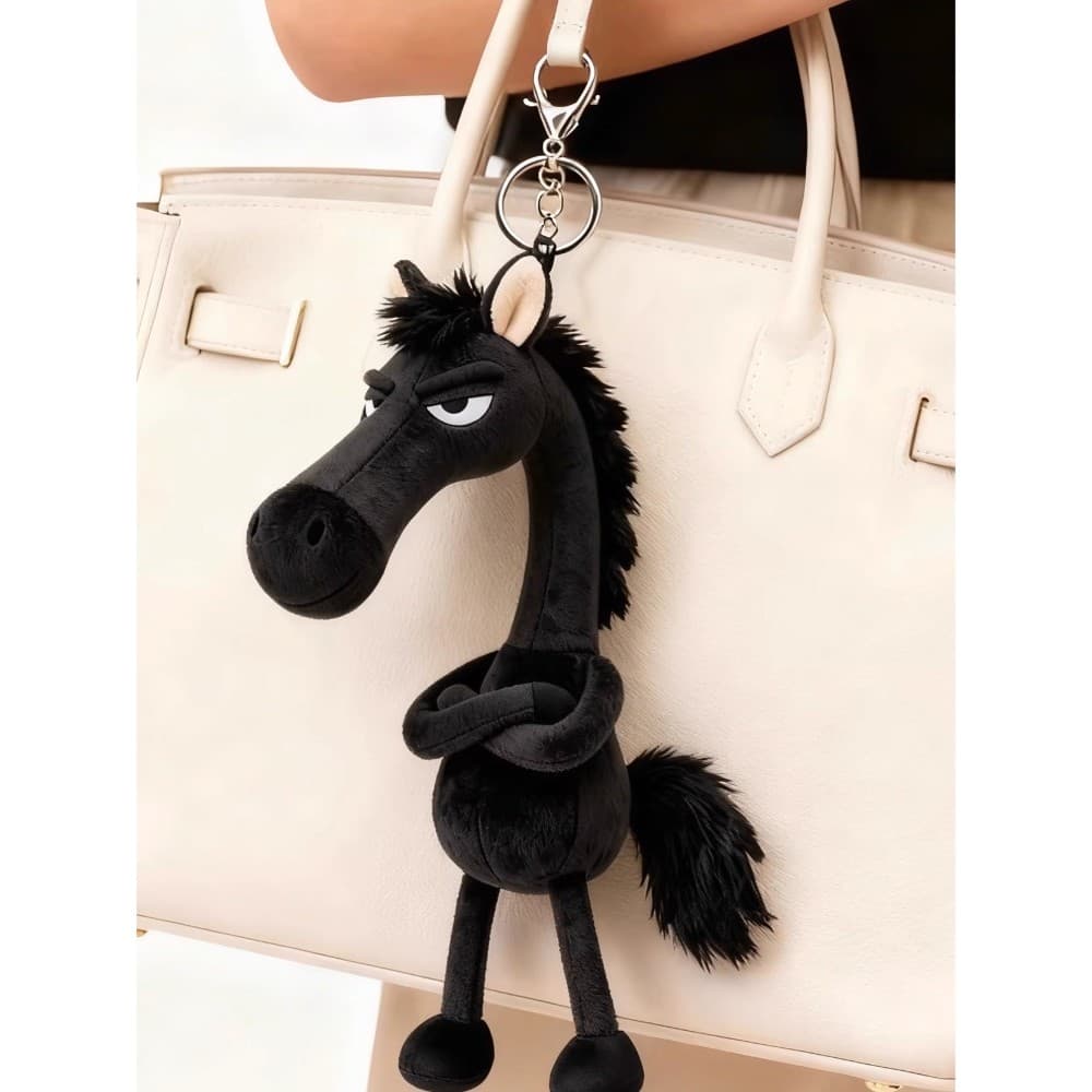 2026 ano do cavalo novo estilo pônei ornamentos de pelúcia dia de ano novo feriado mochila pingente boneca presente chav