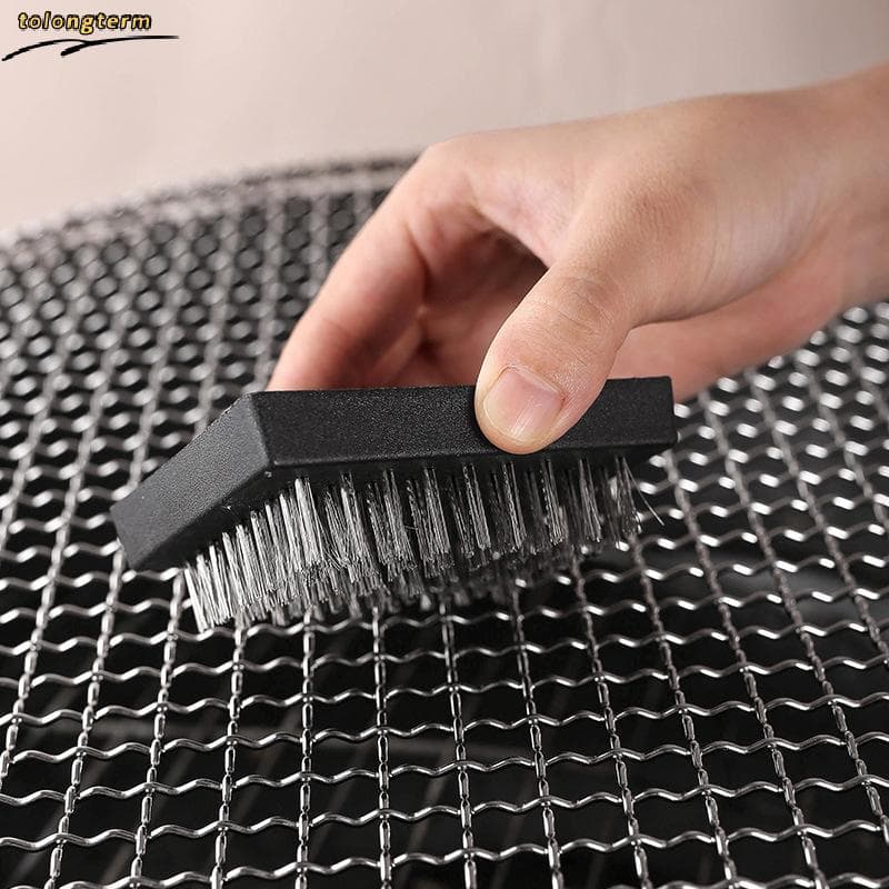 Cabeças De Substituição De Escova De Grelha , Resistente Ao Calor , Cerdas De Fio , Limpeza Sem Limpador Portátil Para C