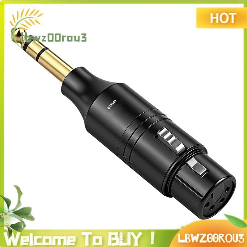 6MXLR 6.35mm Macho Para XLR 4 Pinos Fêmea Adaptador De Áudio LCD-4 Guitarra Elétrica/Console De Mixagem/Amplificador De