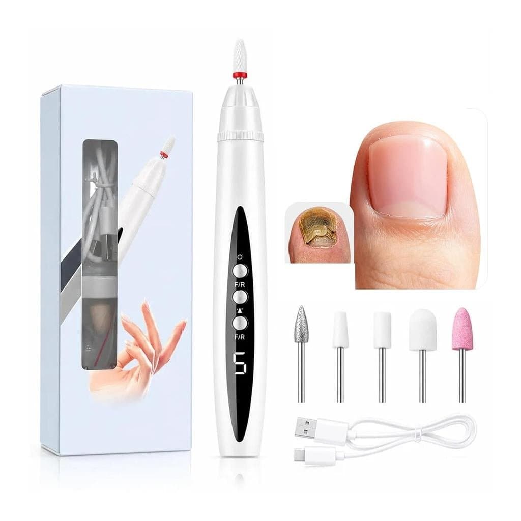 Lixa de Unhas Recarregável, Lixa Elétrica Sem Fio para Cuidado de Unhas Fungosas | Manutenção de Unhas Grossas, Modelage