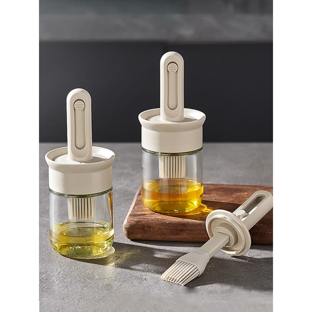Escova de óleo Mingjue britânica, escova de óleo de Silicone doméstica, cozinha, grau alimentício, churrasco, cozimento,