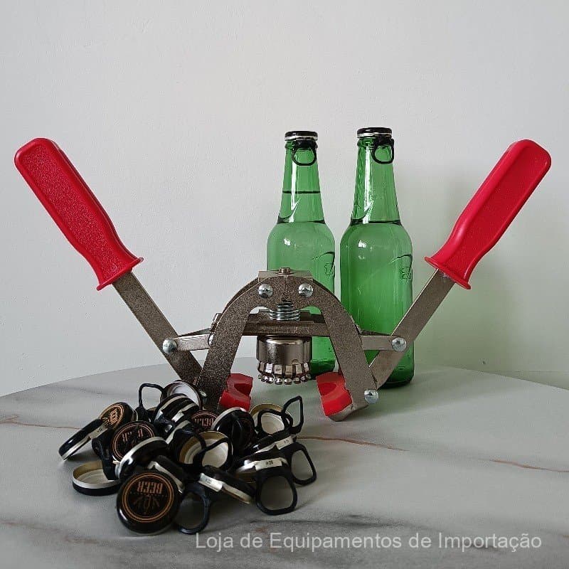 Alicate de fechamento de tampas de aço inoxidável, tipo universal com haste lateral, equipamento para fermentação caseir