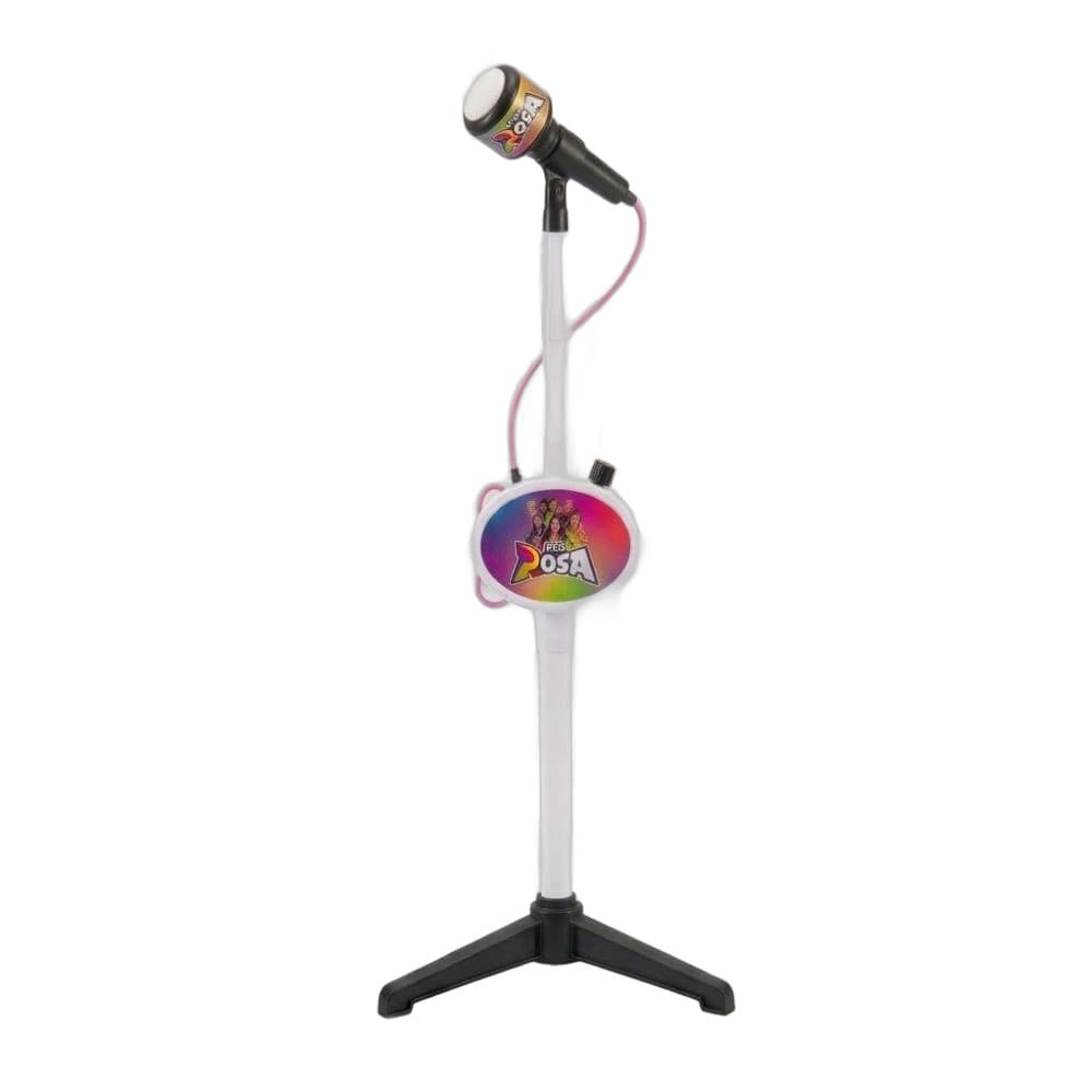 MICROFONE INFANTIL C/ PEDESTAL ROSA ROCK STAR - ZOOP TOYS