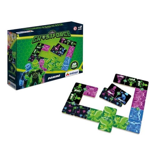 Jogo Dominó Infantil Ghostforce Xalingo 28 Peças 55443