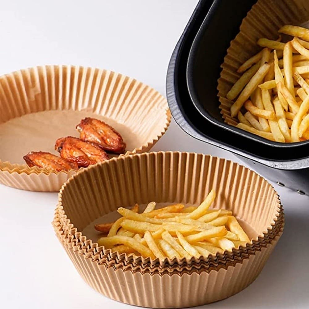 Kit 50 Forros de Papel Descartável para Airfryer 3L a 5L