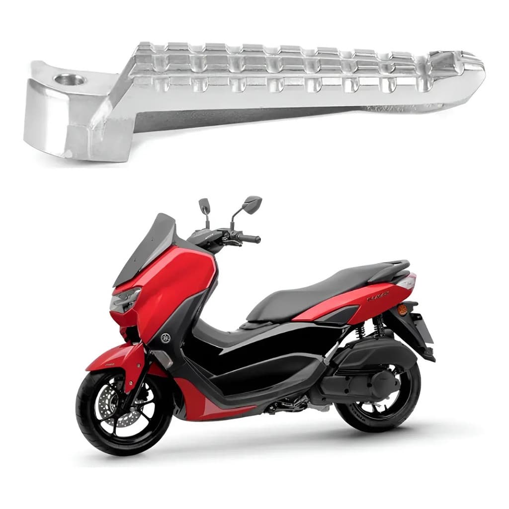 Pedaleira Traseira Moto Nmax 160 2017 A 2025 Lado Esquerdo