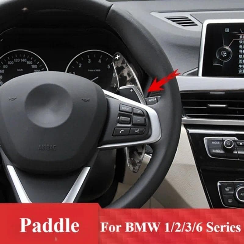Para BMW 1 2 3 6 Série M-Sport Volante Forjado Carbono Paddle Shifters Extensão Guarnição Acessórios De Modificação Inte