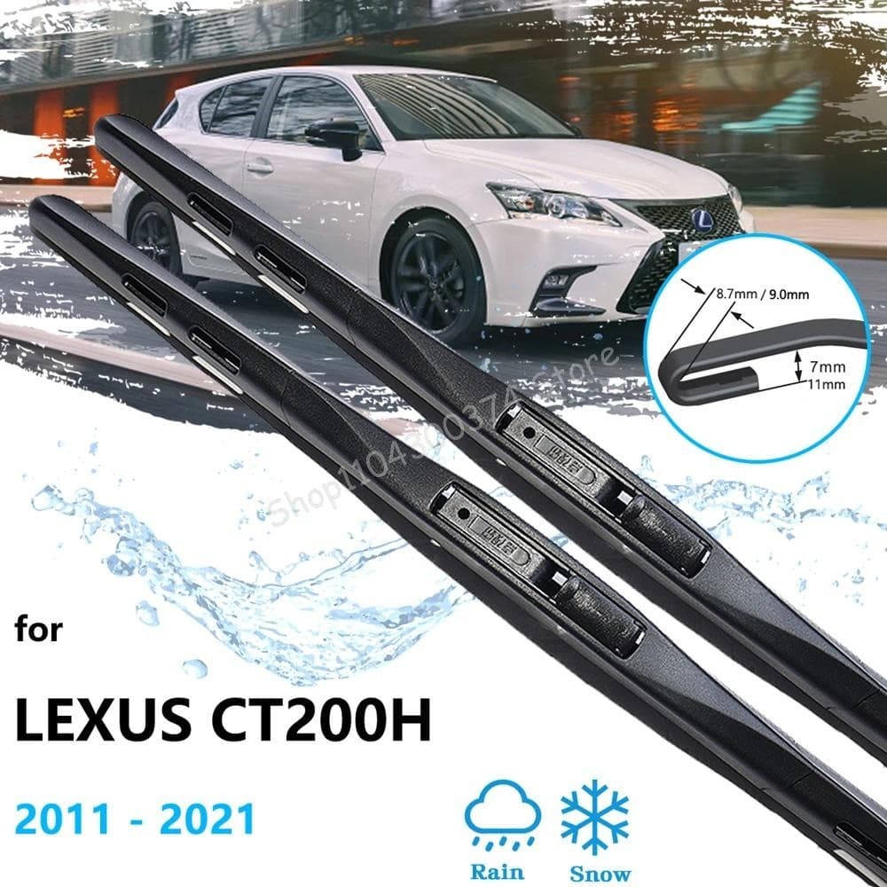2x Para Lexus CT 200h 200 CT200h Zwah10 2011 ~ 2021 Pára-Brisa Do Carro Janela Dianteira Inverno Lâmina De Limpador Esco