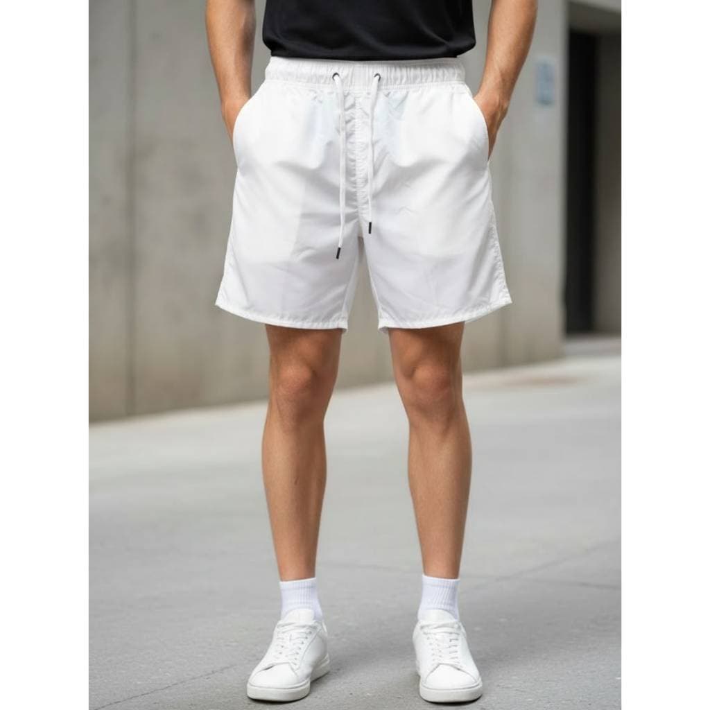 Bermuda Masculina Tactel Lisa Short Verão Leve Secagem Rápida Confortável Casual Academia Praia Fresco Fashion Homem