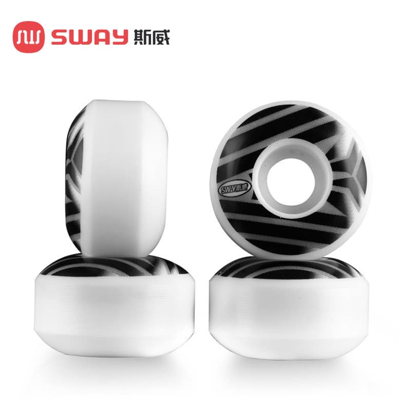 Rodas de skate profissionais genuínas, baixo ruído, escova de roda de skate, rua, alta elasticidade, resistente ao desga
