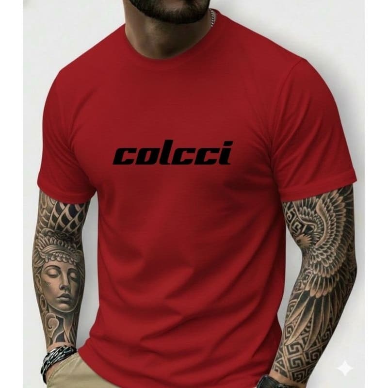 Camiseta Masculina Algodão Macio Premium CLC Alta Qualidade Casual Tendência Exclusiva