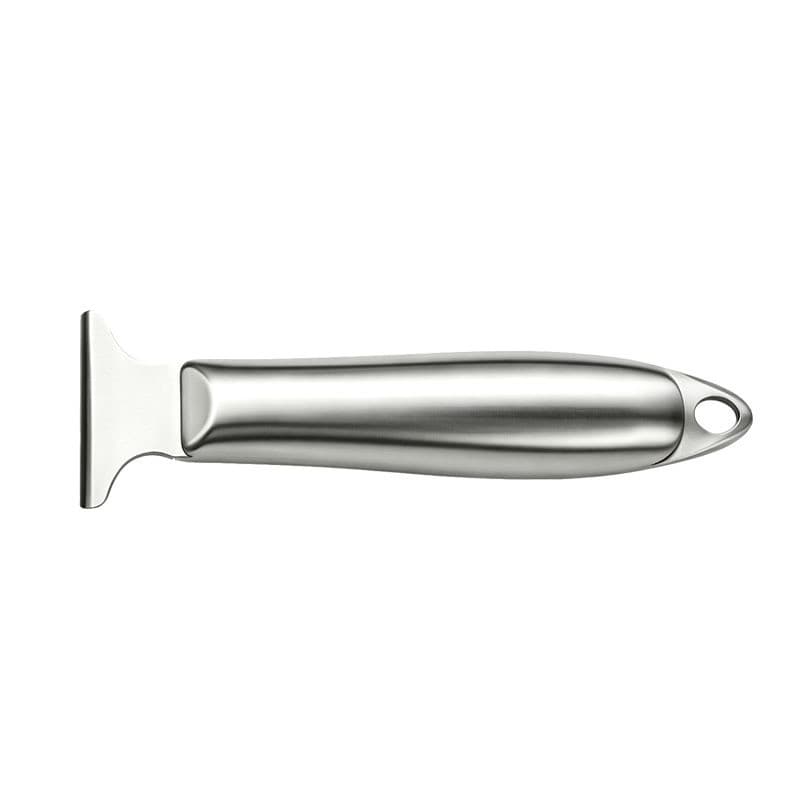 Alça de limpeza para refrigerador, design em aço inoxidável para descongelamento, raspador de gelo para freezer, antider