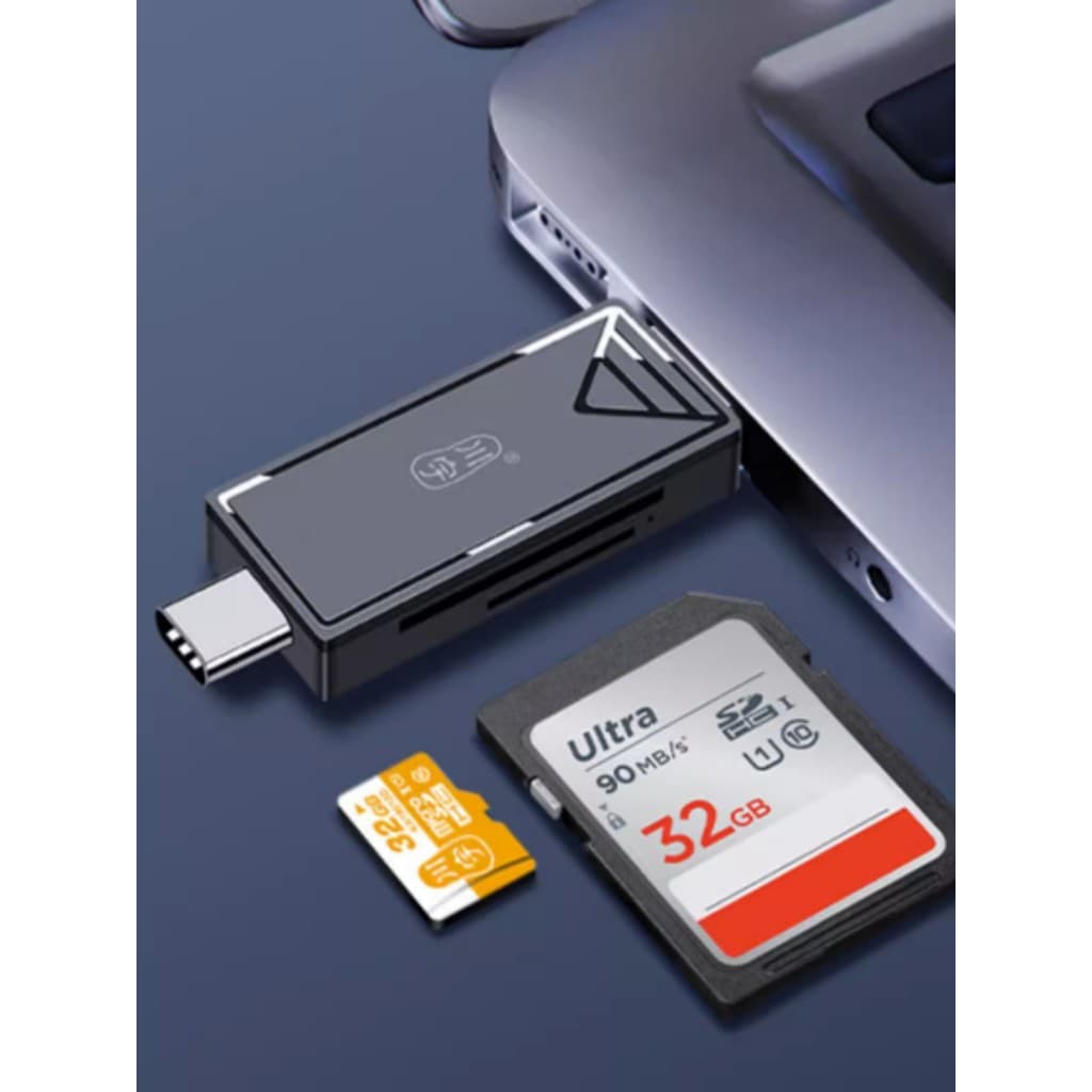 Leitor de cartão SD/TF 2 em 1 USB3.0 Cartão de memória multienergia de alta velocidade Leitor de cartão de computador pa