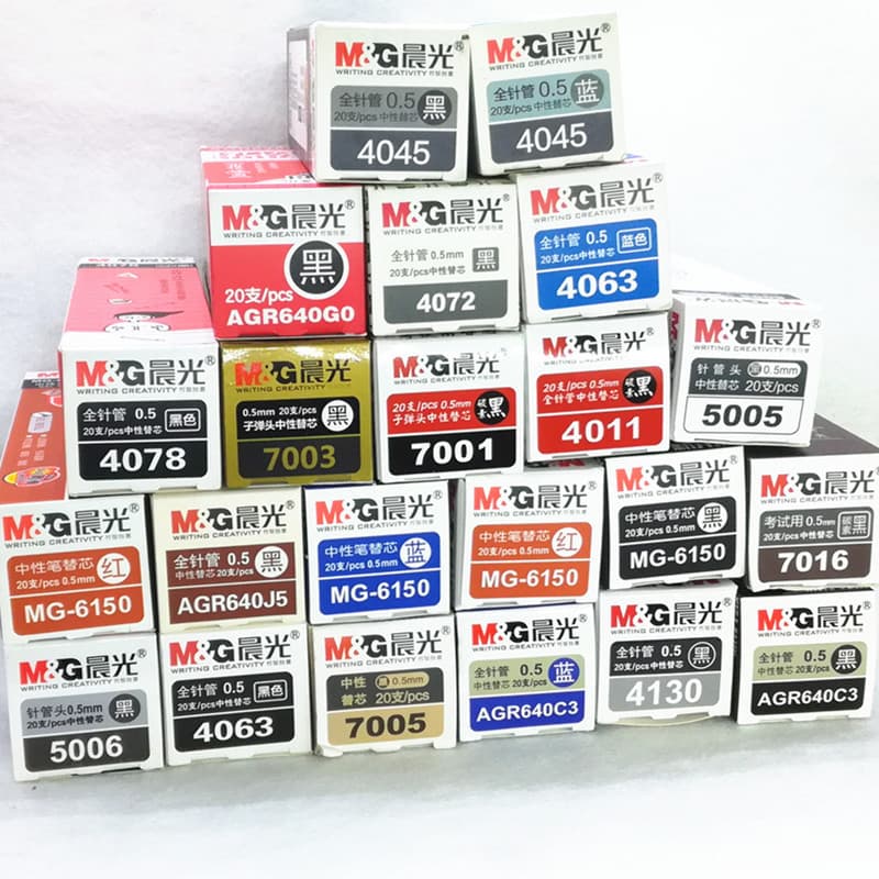 Chenguang 4045 Produto Premium Recarga Neutra AGR640C4 Recarga 4011 Tubo de Agulha Completa para Escritório 0.5