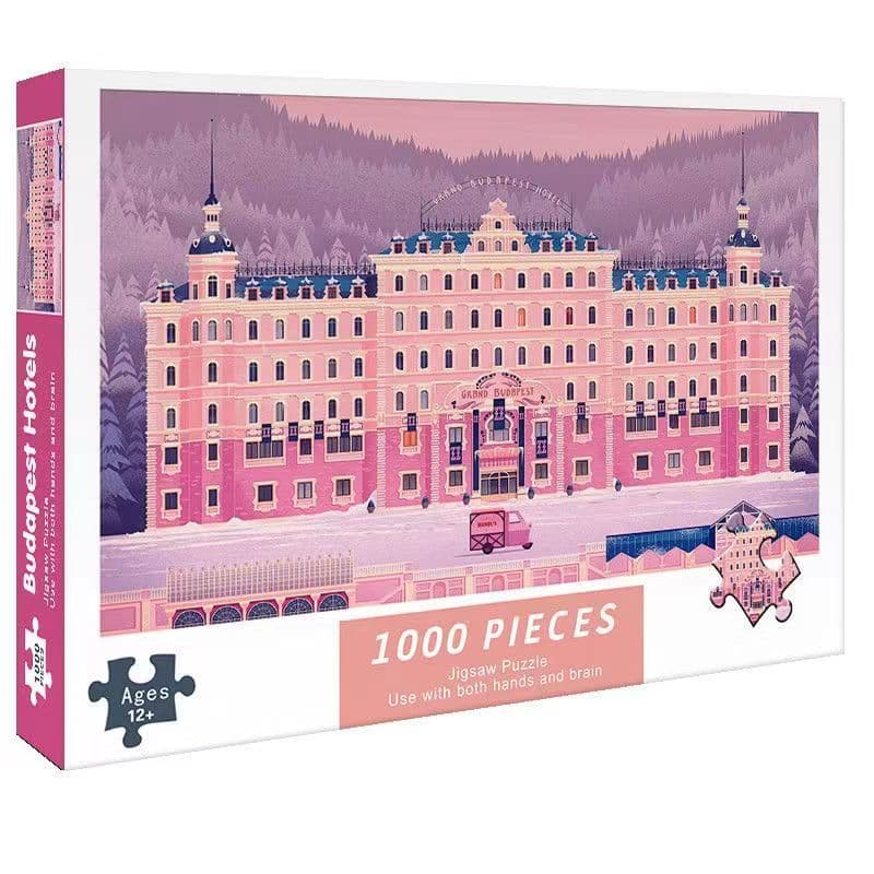 Quebra-cabeça 1.000 peças versão adulta educacional das crianças Qingming rio mapa mapa plano Budapest Hotel brinquedo p