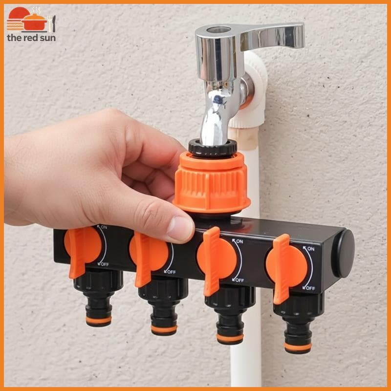 TSBR Divisor De Mangueira De Jardim , Desviador De Torneira De 4 Vias , Conector , Quatro Interruptores Independentes Pa