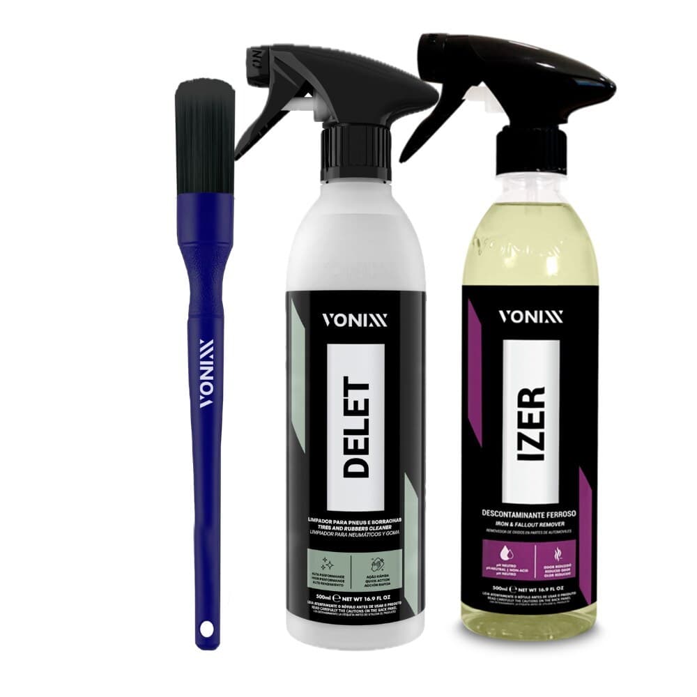 Kit 15 - Descontaminação Premium: Delet + Izer + Pincel