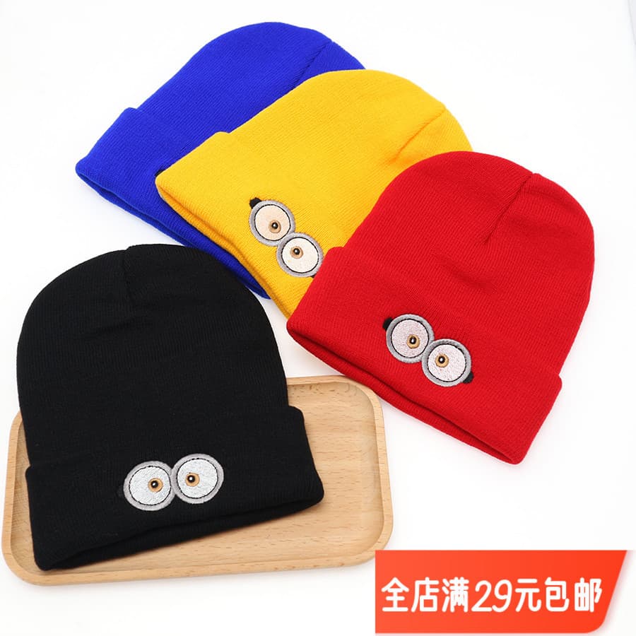 Chapéu de lã feminino japonês chapéu de malha chapéu frio rua Wear chapéu masculino outono inverno melão chapéu de couro
