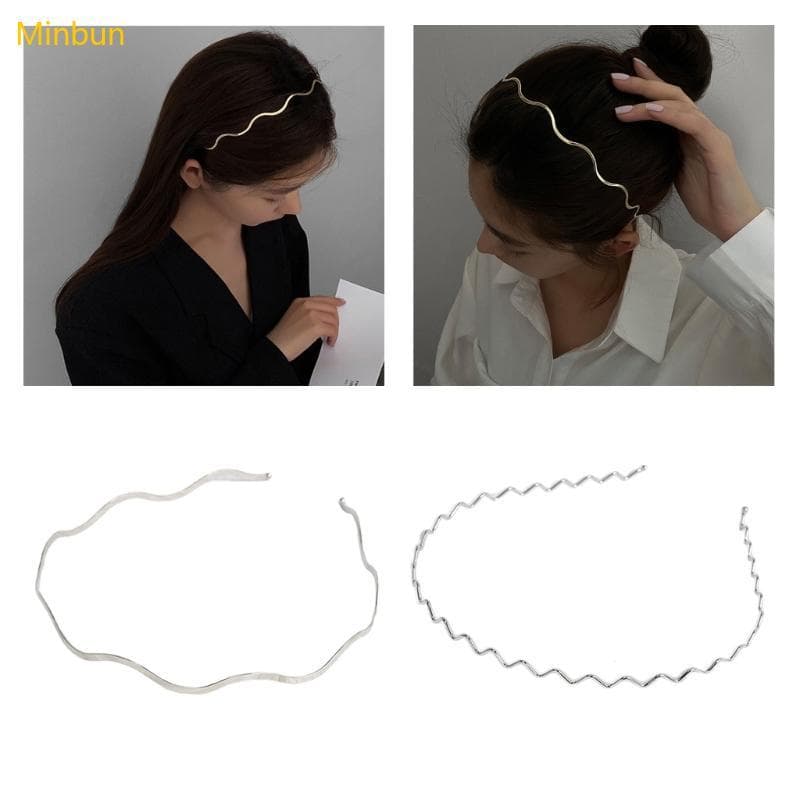 Minbun Metal Head Band Hairwear Faixas Cabelo Configuração Base Branco Para Casamento Feminino