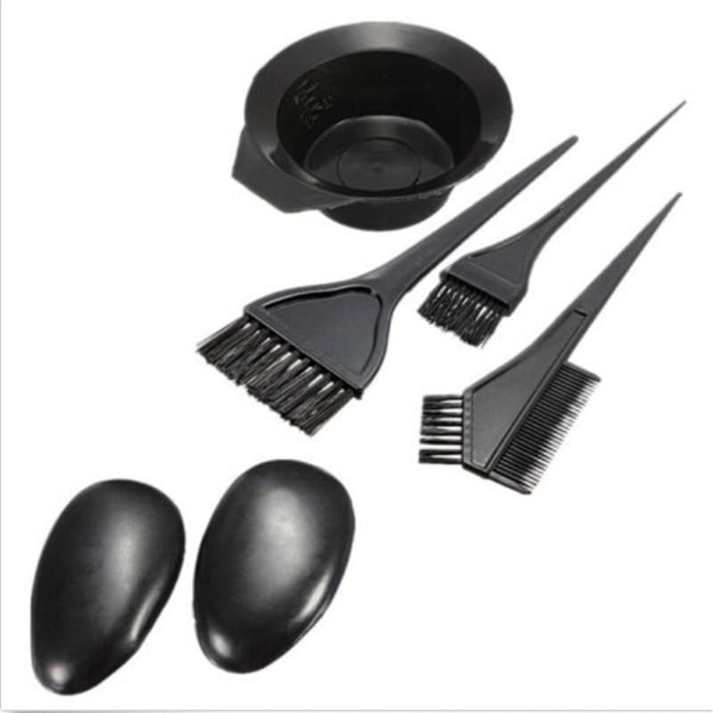 5pcs/set Hairdressing Brushes Bowl Salon Comb Tintura De Para Salão De Cabeleireiro Kit De Ferramentas Úteis Modelagem D