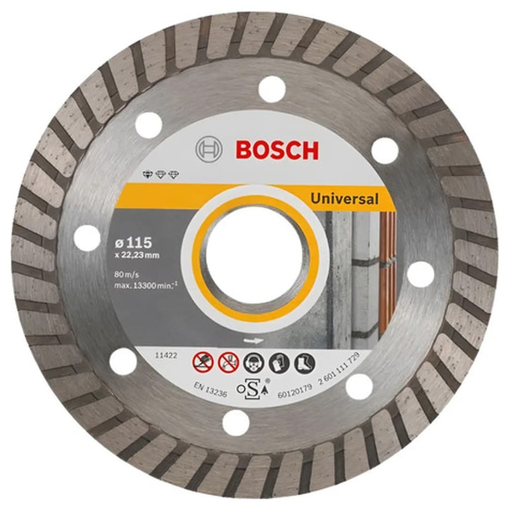 Disco Diamantado Bosch UPE Turbo 115mm 2608602393 para Porcelanato Cerâmica Corte Profissional Esmerilhadeira Angular