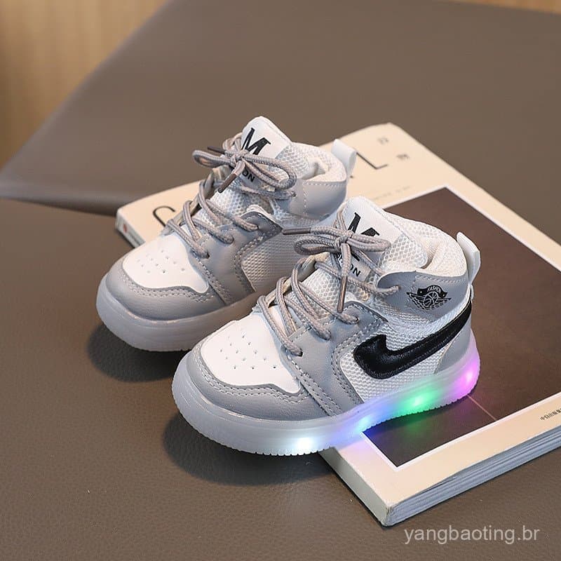 Primavera outono tênis infantis de alta qualidade meninas malha sapatos casuais meninos sapatos esportivos 1-6 anos de i