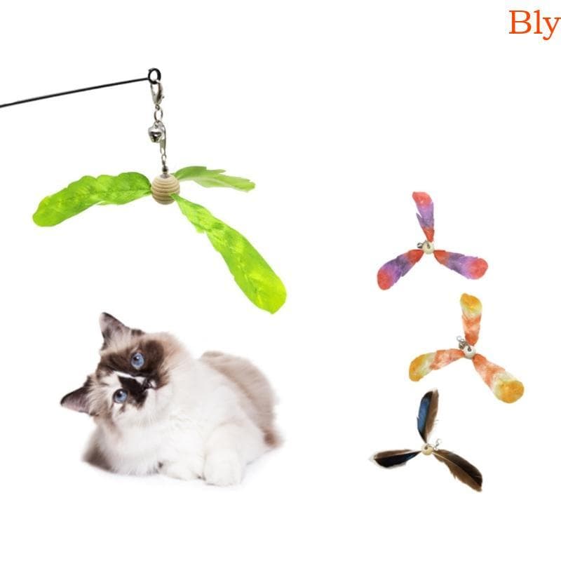 Bly Gato Teaser Varinha Brinquedo Com Interação De Penas Destacável Provocando Interior CatChase Para Gatos Tédio