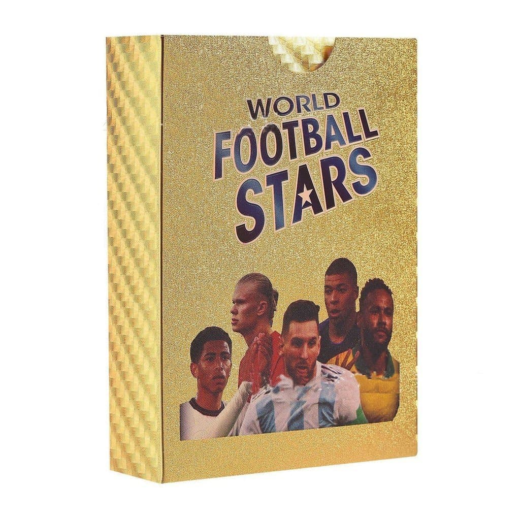 Estrelas do Futebol Mundial, Copa do Mundo, Estrelas do Futebol Europeu e Americano, Cartões de Papel Metalizado---7.21