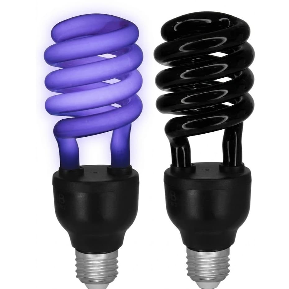 Lâmpada UV Luz Negra 36W 365nm E27 Baixo Consumo AC 220V Festas DJ Neon Eventos Casa