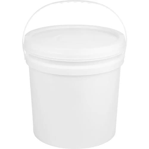 Balde Com Alça Tampa Lacre Alimenticio Industria 20 Litros Branco